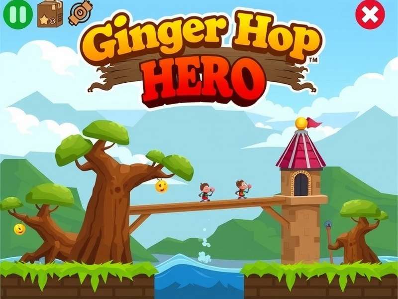 Ginger Hop Hero Gameplay Screenshot